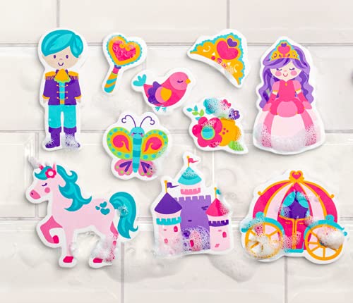 Princess Foam Bath Toys Set – 10-Piece Floating Characters for Toddlers