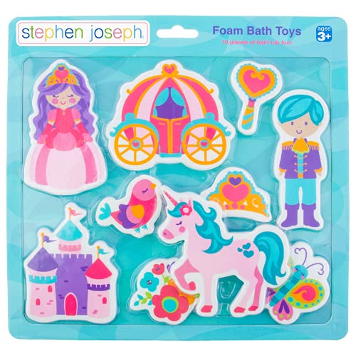 Princess Foam Bath Toys Set – 10-Piece Floating Characters for Toddlers