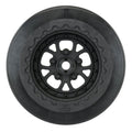 Pro-Line Pomona Drag Spec 2.2/3.0 Black Rear Wheels (2) for Slash, Losi 22S, DR10