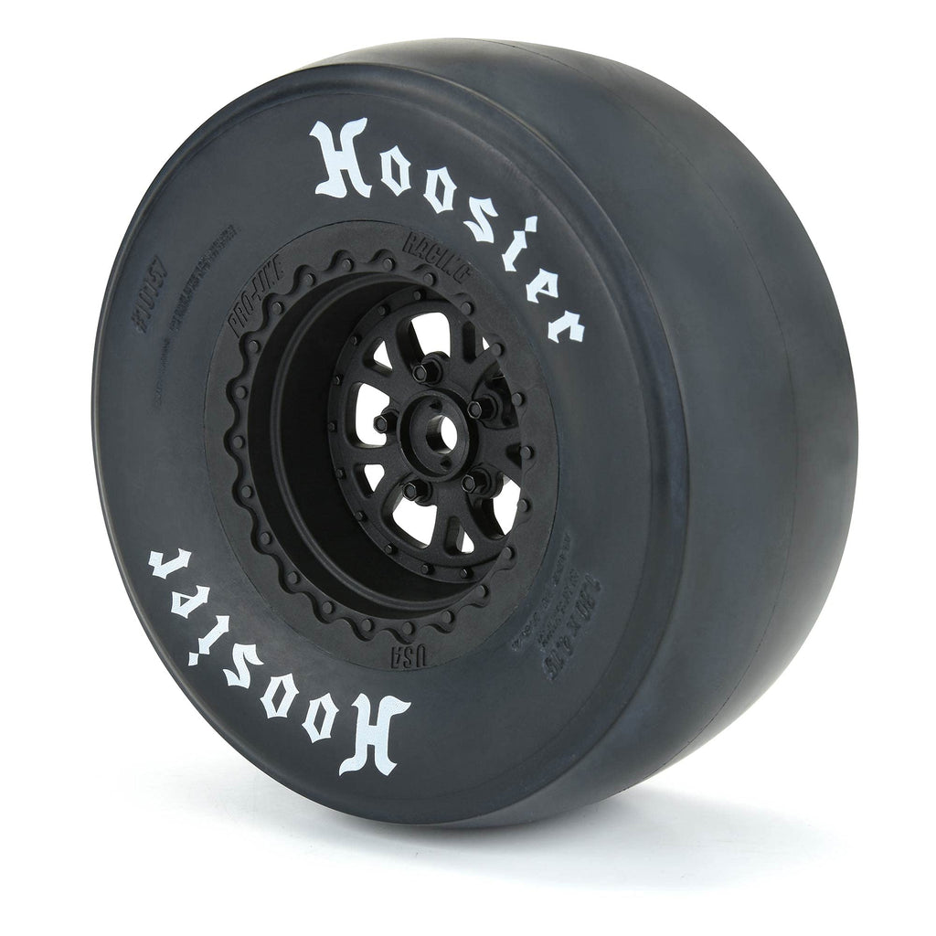 Pro-Line Pomona Drag Spec 2.2/3.0 Black Rear Wheels (2) for Slash, Losi 22S, DR10