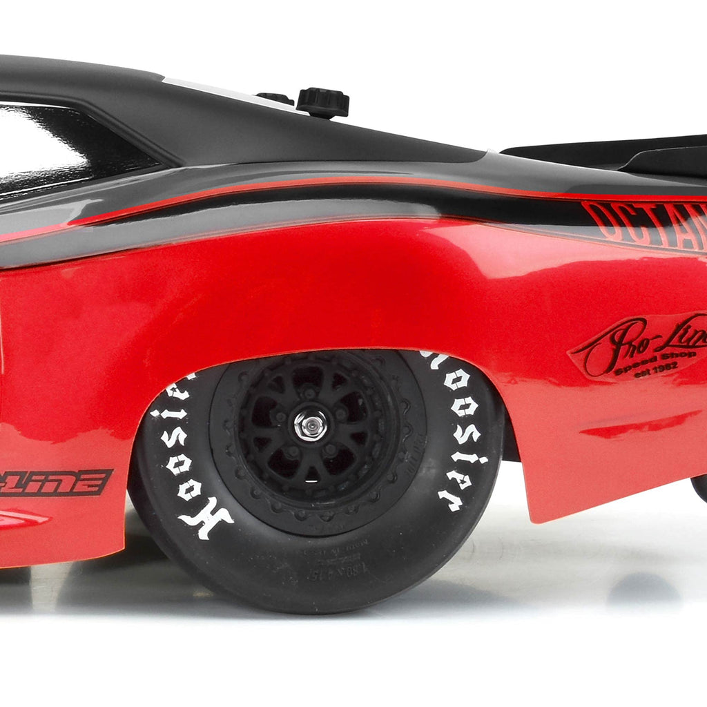 Pro-Line Pomona Drag Spec 2.2/3.0 Black Rear Wheels (2) for Slash, Losi 22S, DR10
