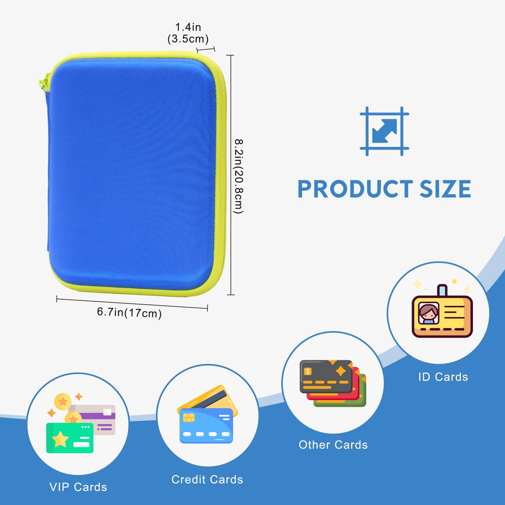 ProCase Blue Carrying Case for Yoto Cards - 80 Pocket Storage, Portable Binder Organizer