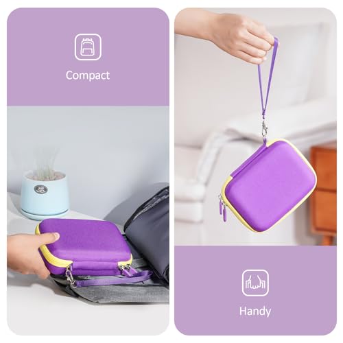 ProCase Hard Card Case for 300+ Cards – Purple EVA Travel Storage for UNO, Five Crowns, and More (Case Only)