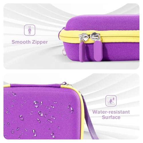 ProCase Hard Card Case for 300+ Cards – Purple EVA Travel Storage for UNO, Five Crowns, and More (Case Only)
