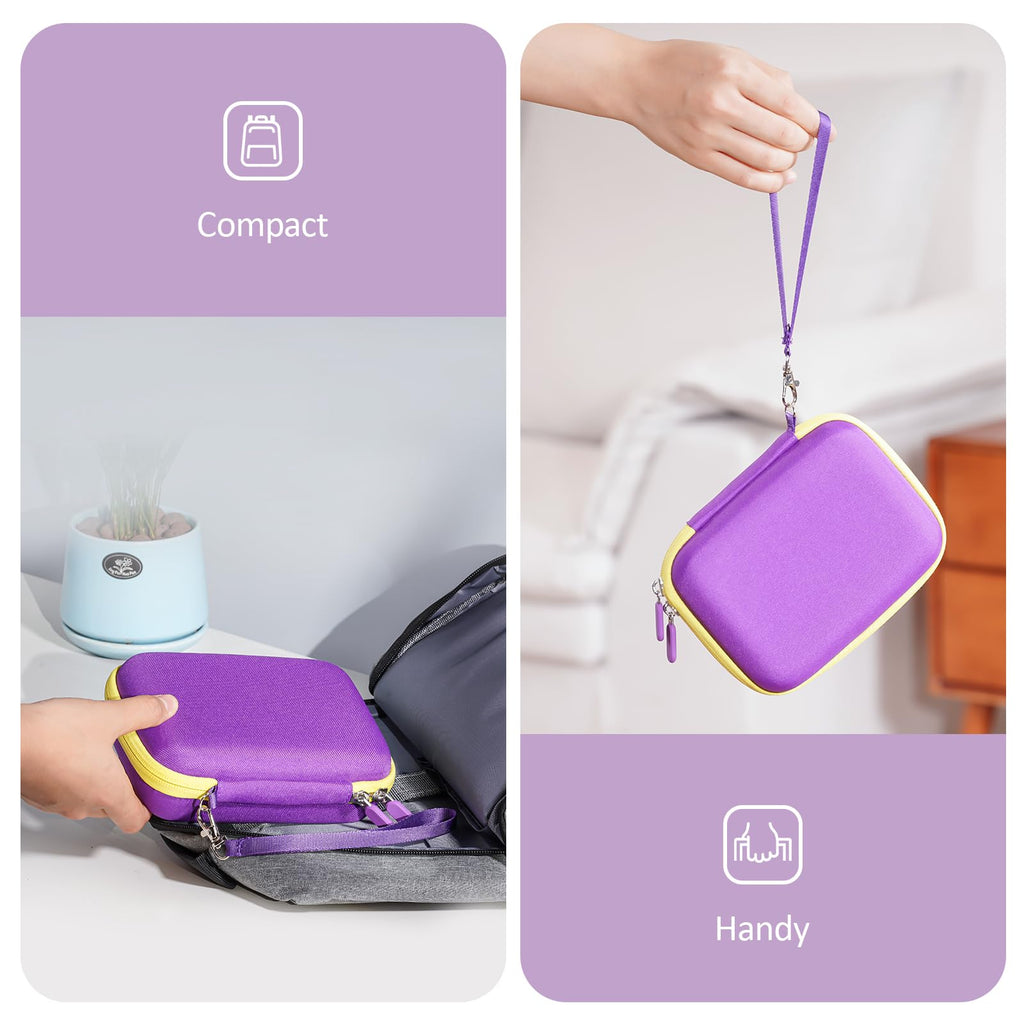 ProCase Hard Card Case for 300+ Cards – Purple EVA Travel Storage for UNO, Five Crowns, and More (Case Only)