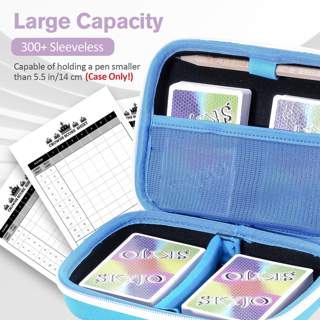 ProCase Hard Card Game Carrying Case for 300+ Cards, Blue
