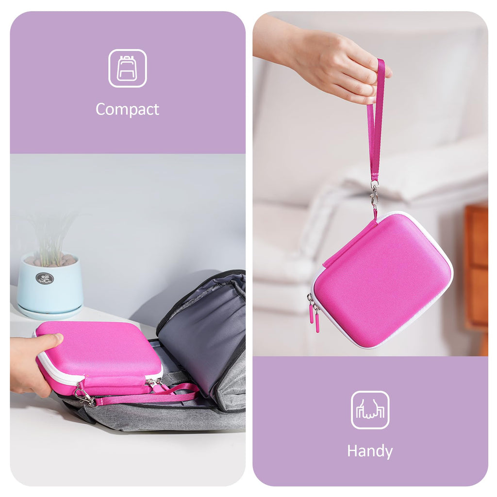 ProCase Pink Card Case – Holds 300+ Game Cards, Hard EVA Travel Storage Box with Pen Slot