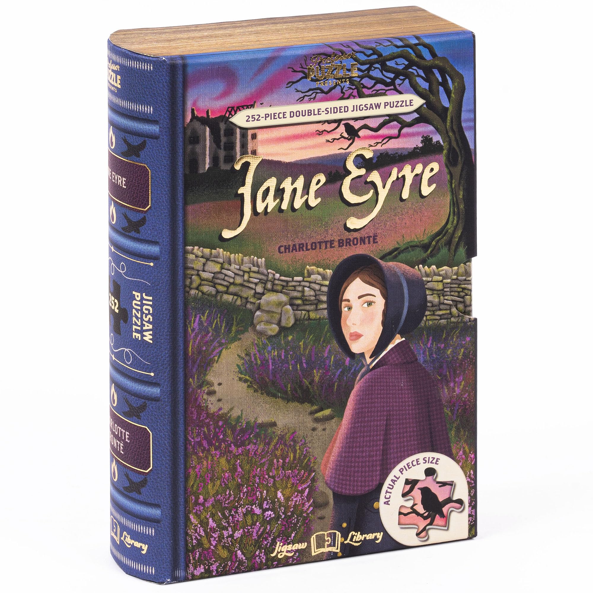 Professor Puzzle Jane Eyre 252-Piece Double-Sided Jigsaw – Book Lover's Gift