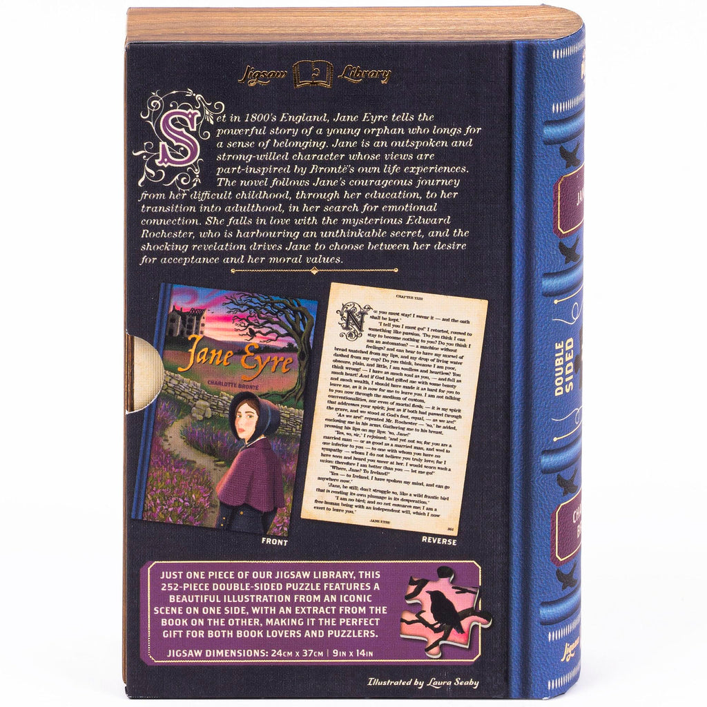 Professor Puzzle Jane Eyre 252-Piece Double-Sided Jigsaw – Book Lover's Gift