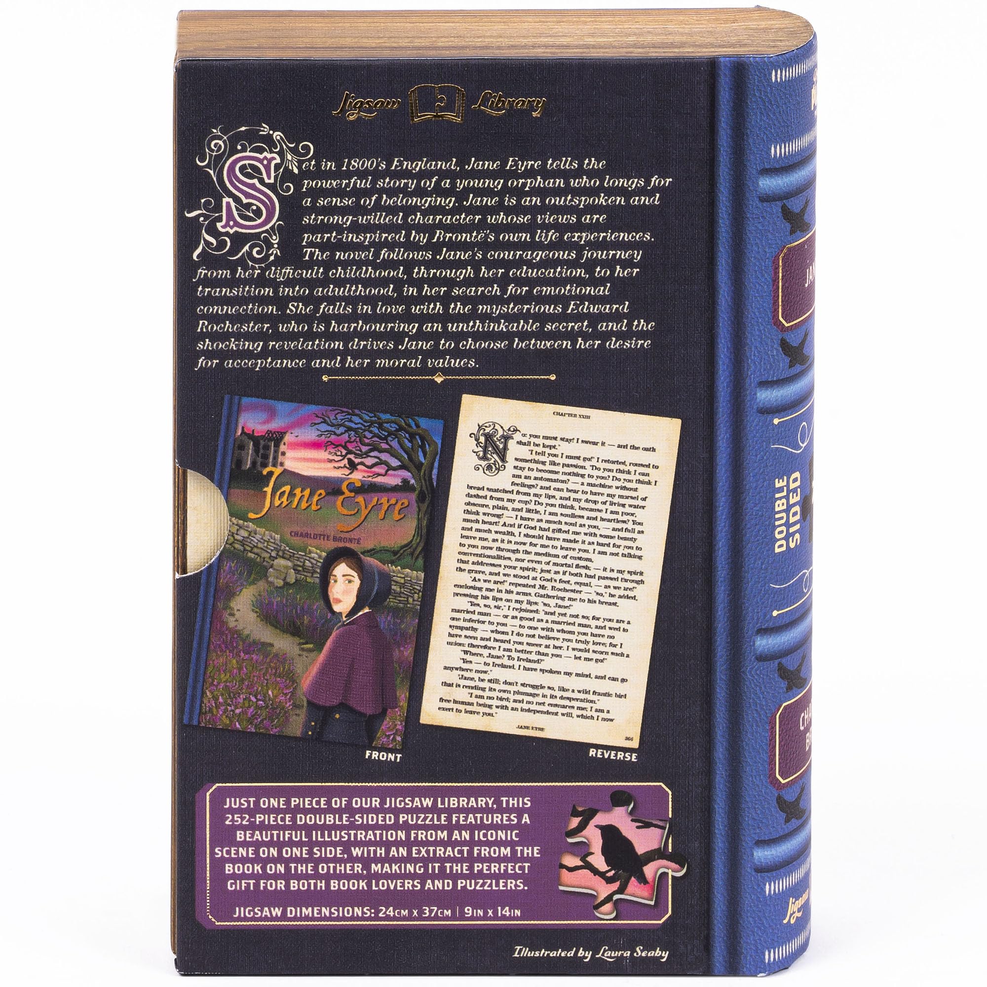 Professor Puzzle Jane Eyre 252-Piece Double-Sided Jigsaw – Book Lover's Gift