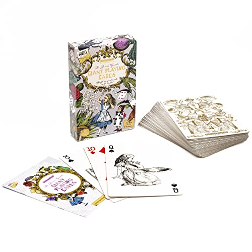 Professor Puzzle Queen's Guard Giant Playing Cards – Alice in Wonderland Jumbo Deck