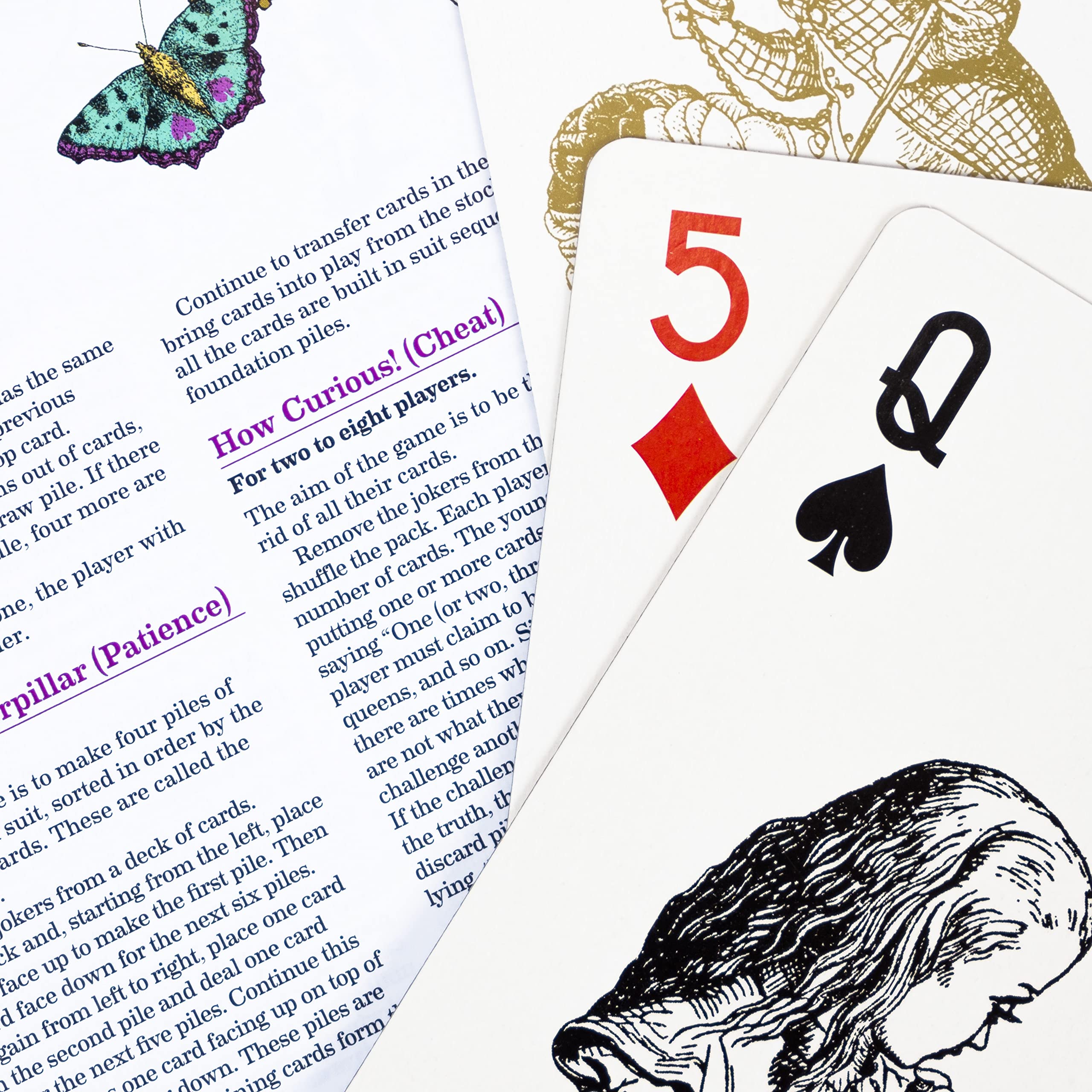 Professor Puzzle Queen's Guard Giant Playing Cards – Alice in Wonderland Jumbo Deck