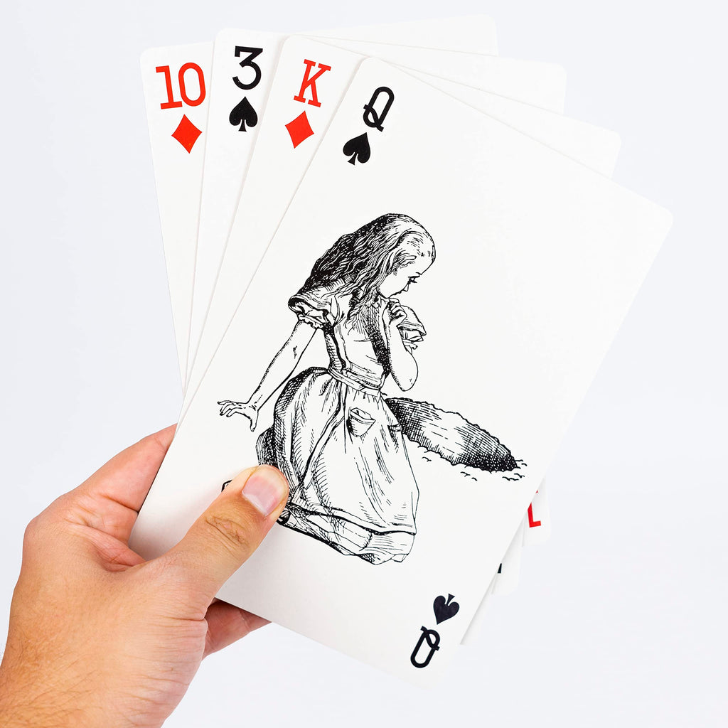 Professor Puzzle Queen's Guard Giant Playing Cards – Alice in Wonderland Jumbo Deck