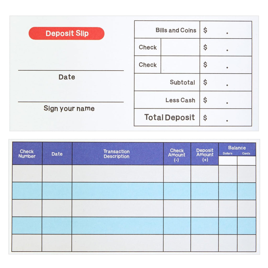 Prop Money Checkbook Set - Sea Animal Theme Fake Checks for Kids - Financial Literacy Homeschool Math Manipulatives - 150 Sheets