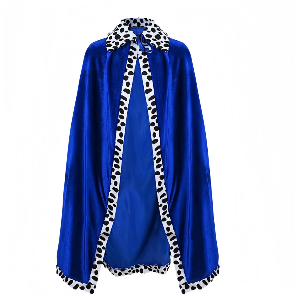 Proumhang Kids King Cape and Crown Set – 80cm Royal Prince Cloak for Boys Girls, Coronation Costume