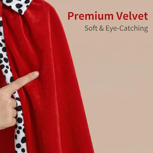 Proumhang Kids King Cape & Crown Set – 80cm Royal Cloak for Boys and Girls