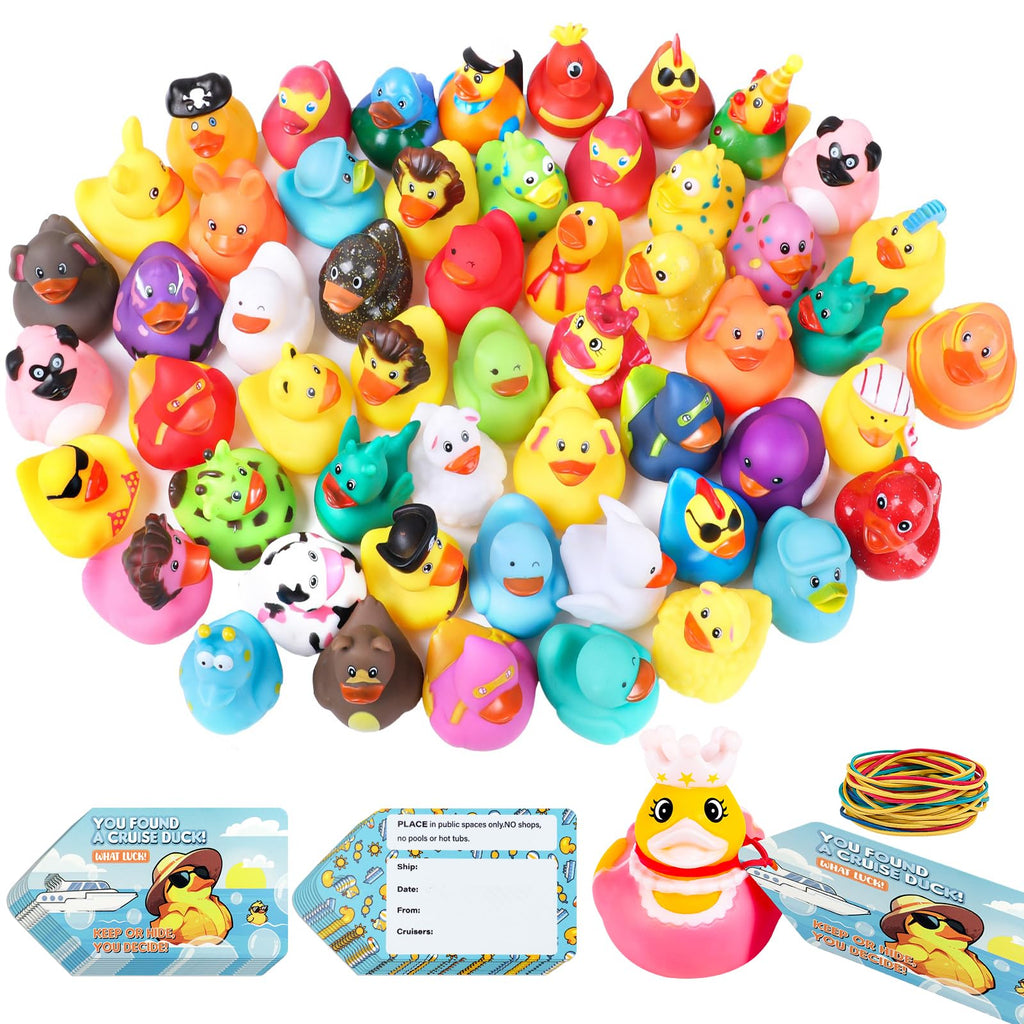 Prudiut Cruise Duck Hiding Game Kit – 12 Ducks, 15 Tags & 20 Bands