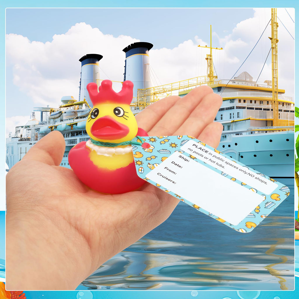 Prudiut Cruise Duck Hiding Game Kit – 12 Ducks, 15 Tags & 20 Bands