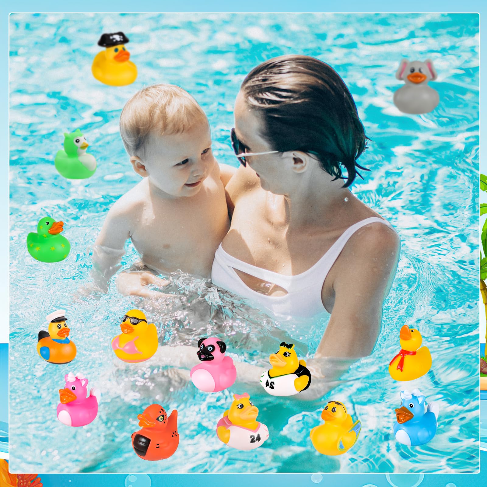 Prudiut Cruise Duck Hiding Game Kit – 12 Ducks, 15 Tags & 20 Bands