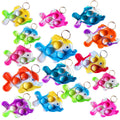 PSDFH 30-Pack Mini Fish Bubble Fidget Toys – Silicone Stress Relief Favors for Kids Classroom Prizes and Summer Party Goodie Bags