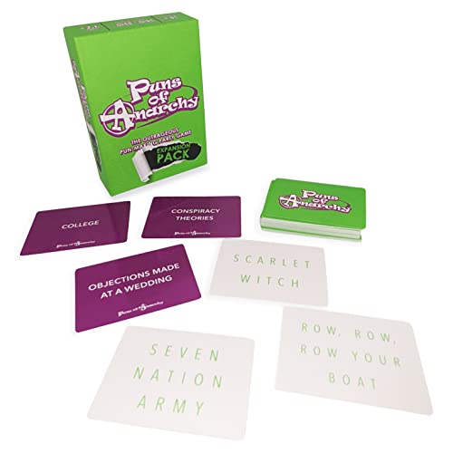 Puns of Anarchy Expansion Pack – 200 New Dry-Erase Cards & 20 Hilarious Categories
