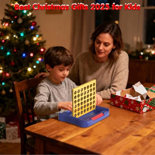 Pup Go 4 in a Row Game Large, Board Game for Kids 3+, Yellow with 6 Spare Discs