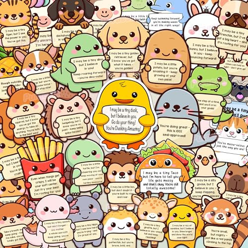Puraesla 100-Pack Emotional Support Animal Stickers – Affirmation Vinyl Decals for Water Bottles, Laptops, Phones