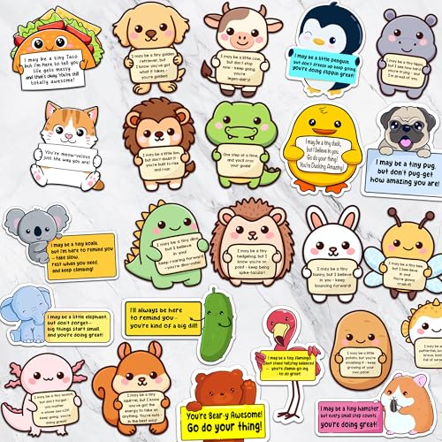 Puraesla 100-Pack Emotional Support Animal Stickers – Affirmation Vinyl Decals for Water Bottles, Laptops, Phones