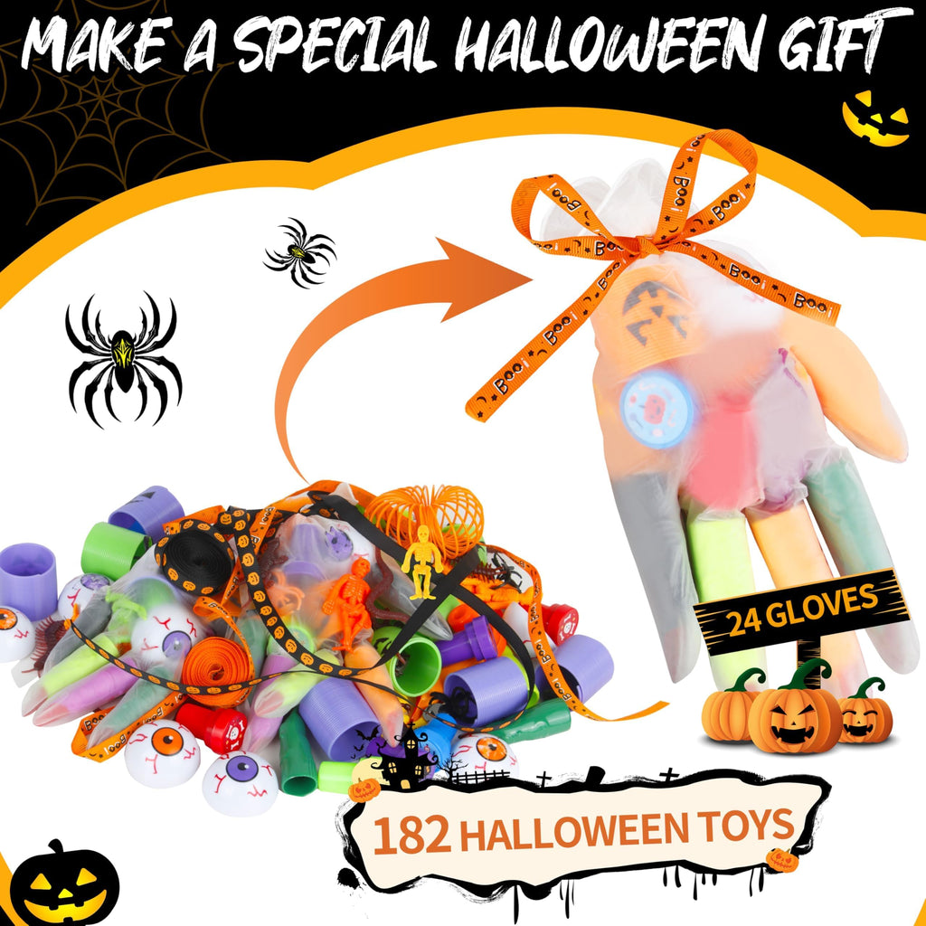 PURPERCAT 24-Piece Halloween Party Favors Set – Non-Candy Goodie Bag Stuffers for Kids
