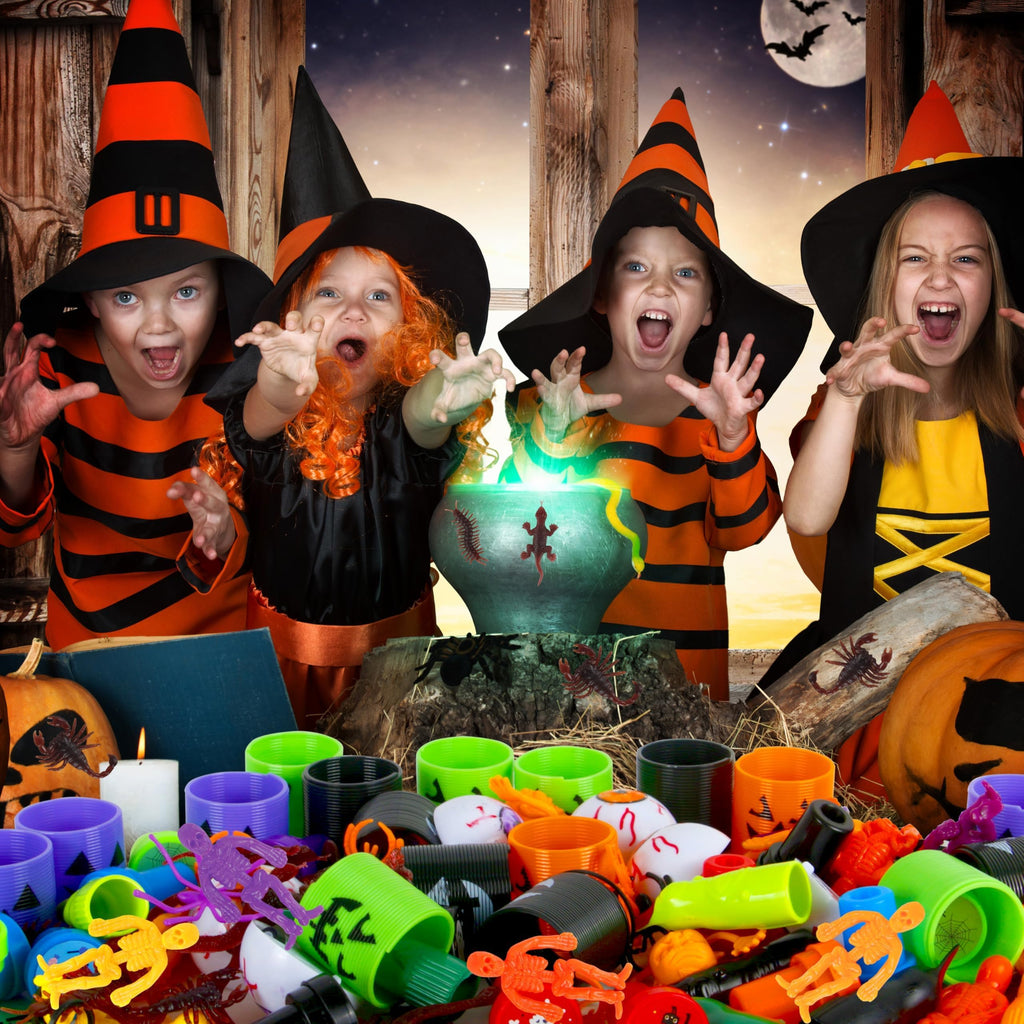 PURPERCAT 24-Piece Halloween Party Favors Set – Non-Candy Goodie Bag Stuffers for Kids