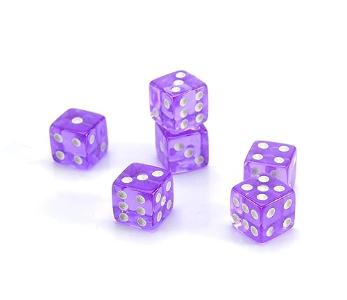 Purple Dice Shaker Cup with 6 Matching Translucent Dice – Harbor Loot