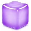 Purple Ice Cube Squishy Fidget Toy – Slow-Rising Sensory Stress Cube for Focus and Calm