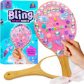 PURPLE LADYBUG Wooden Handheld Mirror Craft Kit - Decorate with Gems, Ages 6-12