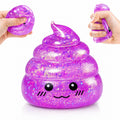 Purple Poop Stress Ball – Glitter Squishy Toy for Anxiety Relief by EVDERS