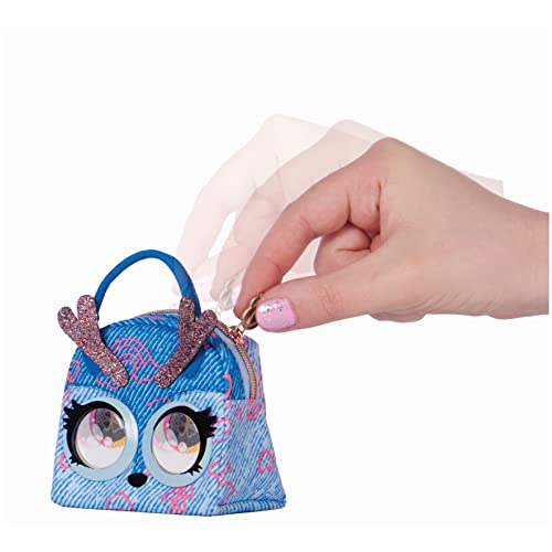 Purse Pets Micros Denim Deerie Mini Purse with Eye Roll Feature for Kids