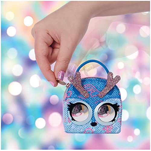 Purse Pets Micros Denim Deerie Mini Purse with Eye Roll Feature for Kids