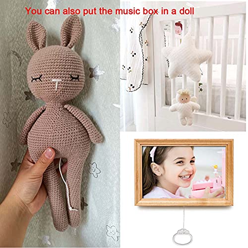 Pursuestar Washable Pull String Music Box – Plays Twinkle Twinkle Little Star, Baby Crib Toy & Stress Relief for Adults