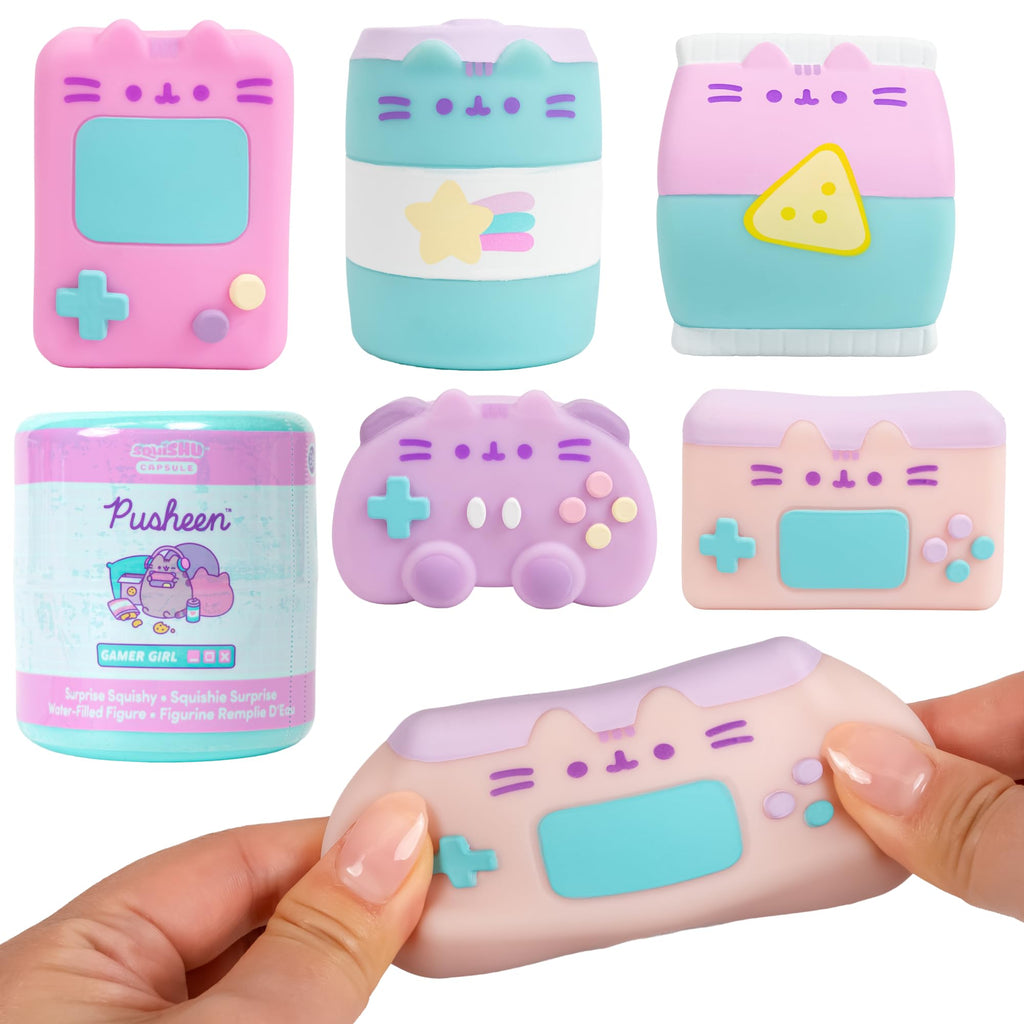 Pusheen Gamer Girl Squishy Blind Box - 5 Designs Collectible Figure