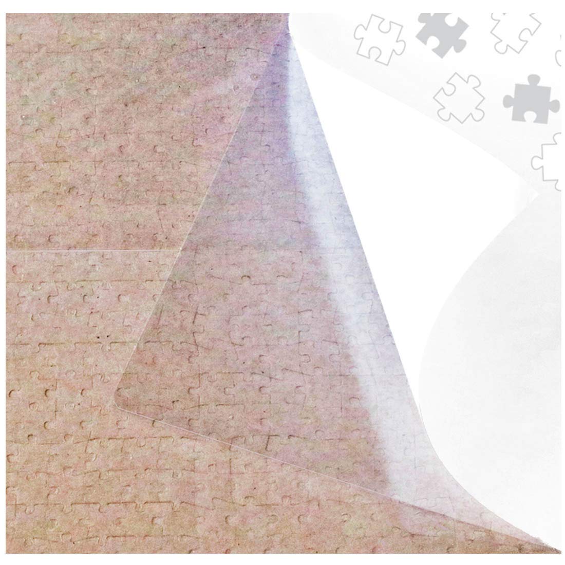 PUZZLE EZ Clear Peel & Stick Puzzle Glue Sheets – Preserve 1000-Piece Puzzles up to 24x30 Inches in Minutes