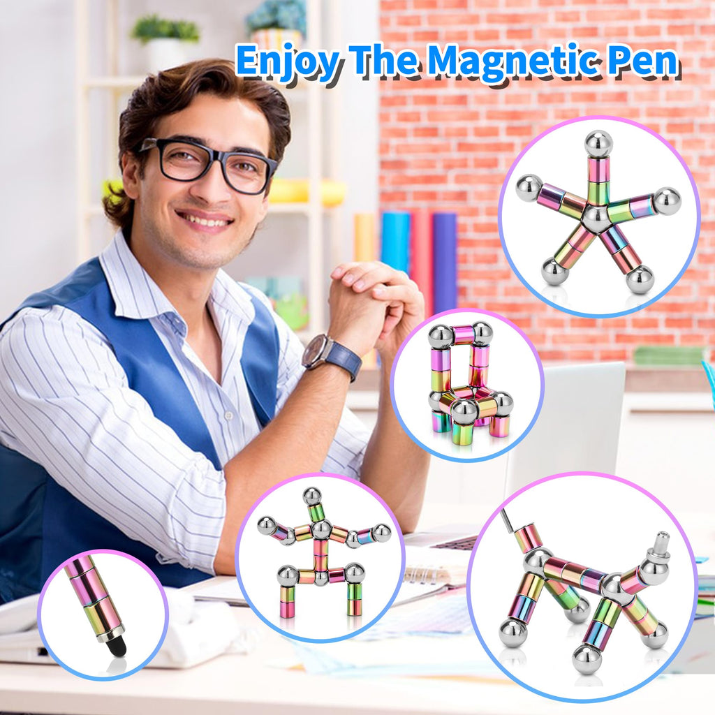 QAQcew Magnetic Fidget Pen – Deformation Toy for Stress Relief and Creative Play
