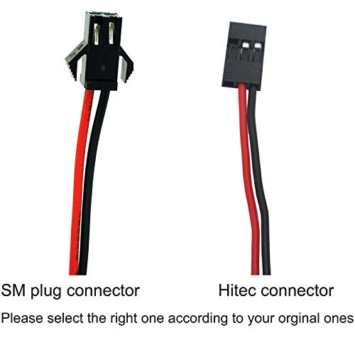 QBLPOWER 6V 2000mAh NiMH Receiver Battery Pack with Hitec Connector for RC Airplanes and Walking Robots (1 Pack)