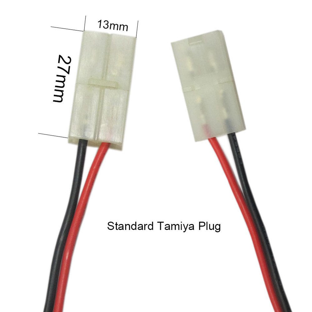 QBLPOWER 9.6V 1500mAh NiMH Rechargeable Battery Pack with Tamiya Connector for RC Cars, Boats, and Robots