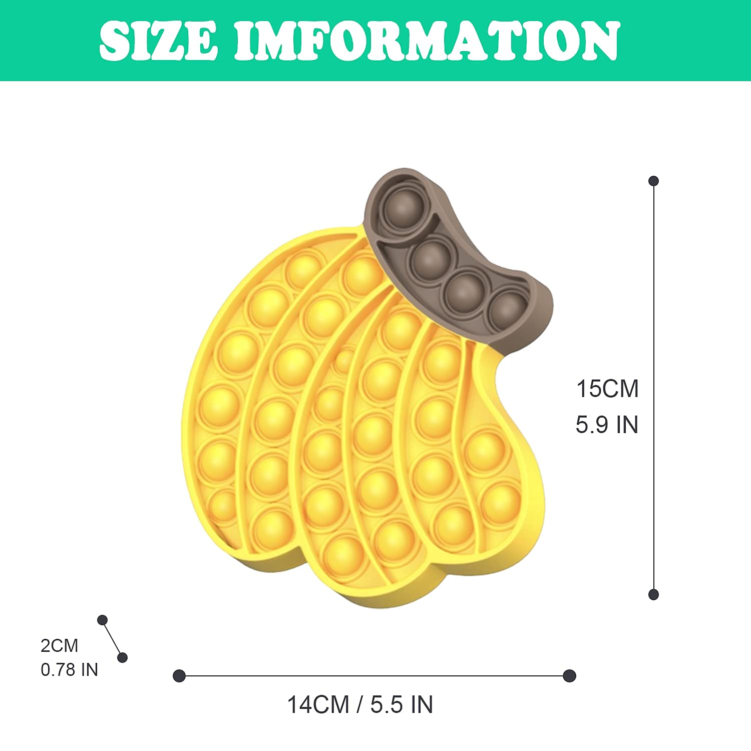 QETRABONE Silicone Fidget Toy Set – Banana, Avocado, Watermelon Bubble Pop Stress Relief Toys for Adults