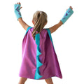 QIAONIUNIU Dinosaur Dragon Cape and Gauntlets Set – Green, for Toddlers Ages 2-6
