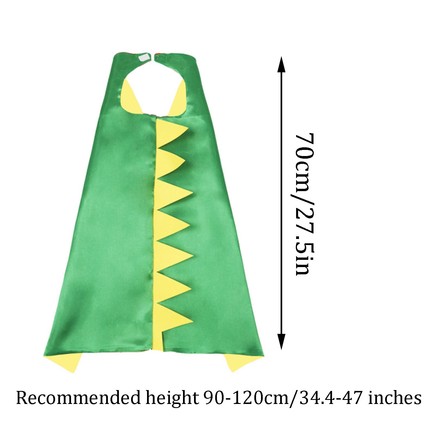 QIAONIUNIU Dinosaur Dragon Cape and Gauntlets Set – Green, for Toddlers Ages 2-6