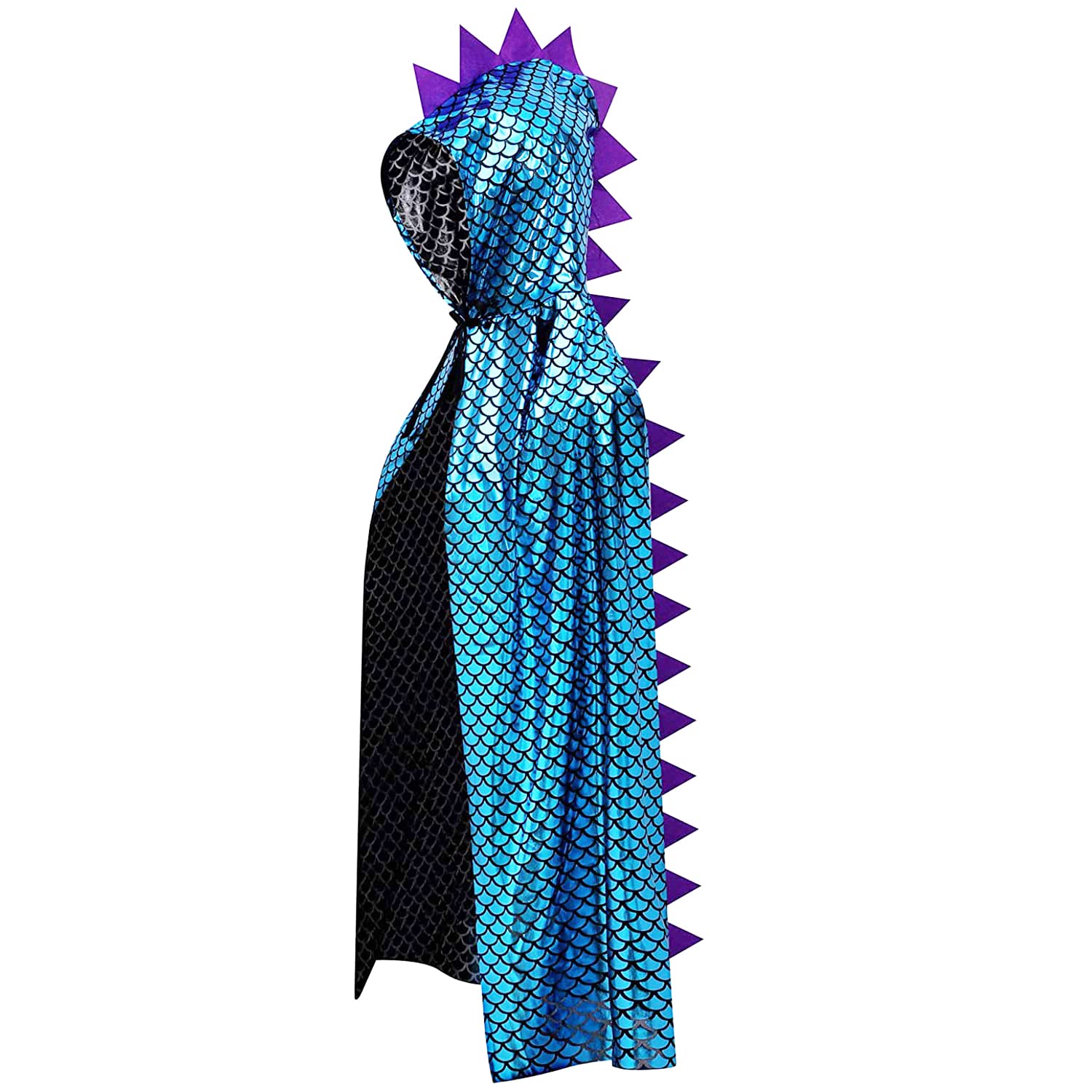 QIAONIUNIU Green Dragon Dinosaur Cape Costume for Kids Ages 3-8 | Halloween Dress-Up