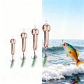QICWUOY 4-Piece Rose Gold Fishing Lures – Metal Spoon Lures with Sharp Hooks, Funny Gag Gift for Men, Father's Day or White Elephant Gift for Anglers, Works for Bass & Trout