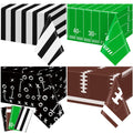 Qinyoung 4 Pack Football Tablecloths - Disposable Plastic Rectangle Sports Table Covers for Birthday Party Decor, 108 x 54 Inches