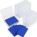 Queekay 10-Pack Clear Plastic Playing Card Cases – Durable Storage Boxes for Standard Cards, 3.8x2.7x0.8 Inch