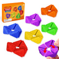 Quiet Fidget Toys for Kids 6-Pack: Sensory Flip Cubes for ADHD, Stress Relief, and Focus – Food-Grade Silicone, Patented Design